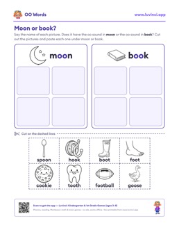 Free printable vowel patterns printable: “OO Words for Kids: Long and Short oo Word Lists + Free PDF” (UFLI lessons 89–94), kindergarten and 1st grade
