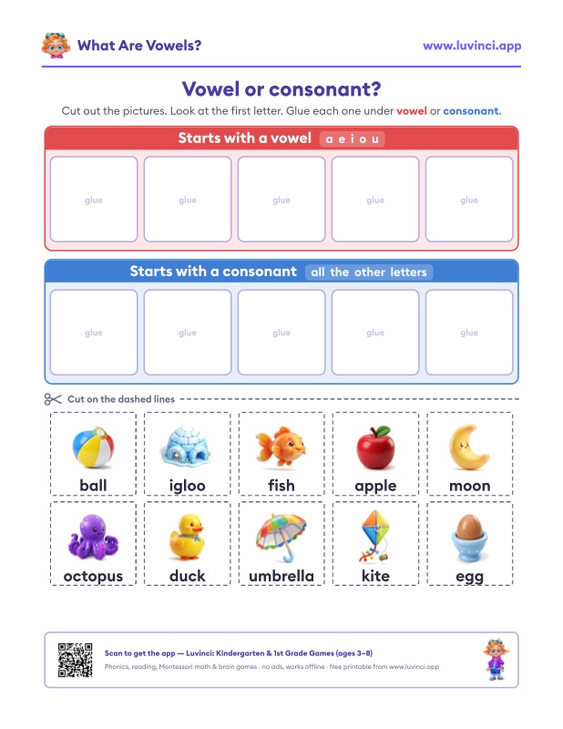 Preview of What Are Vowels? A Simple Guide for Kids + Free PDF
