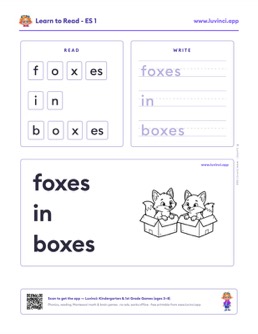 Preview of “foxes in boxes”