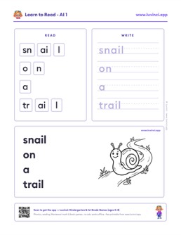 Preview of “snail on a trail”