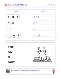 Preview of “cat on a mat”
